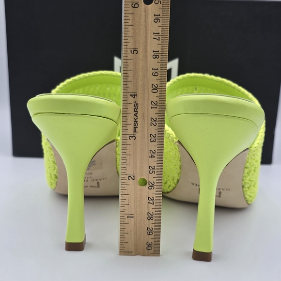 NIB Marc Fisher LTD Dako Square Toe Heeled Slip-on Dress Sandals—Light Green—9.5 - Picture 6 of 16